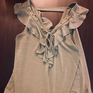 Olive green tank top